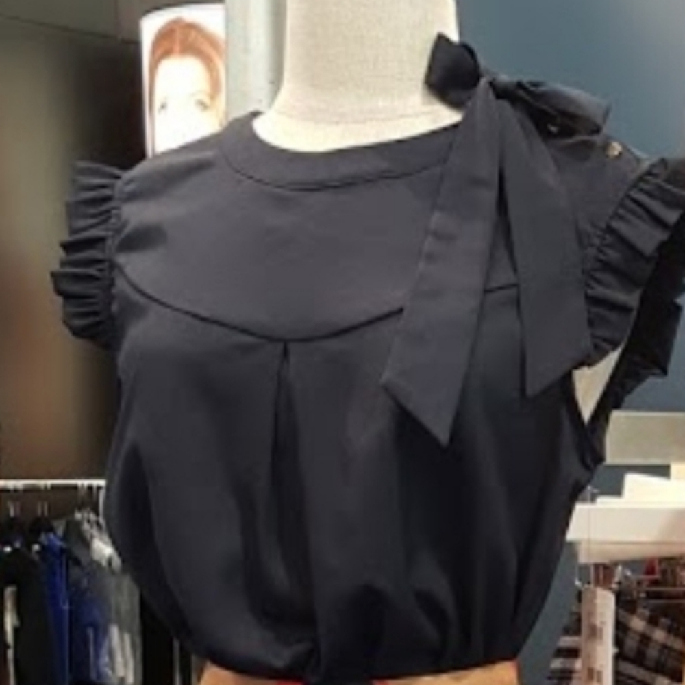 Comme Toi blouse in navy blue